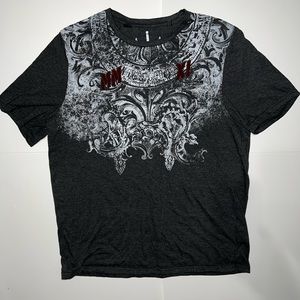 iJeans by Buffalo White/Black Short Sleeve T-Shirt XL